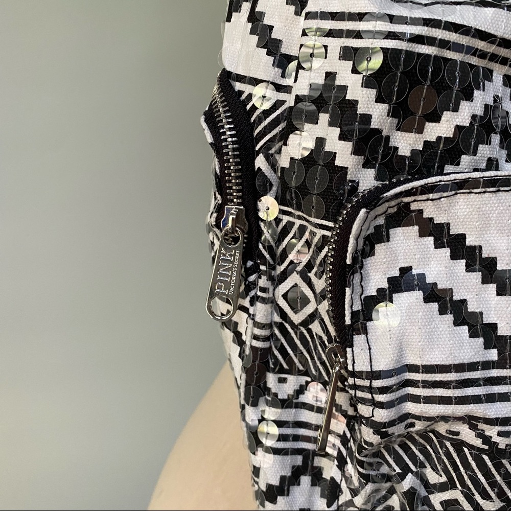 Victoria's Secret Sequin Aztec Backpack Book Bag - Picture 4 of 10